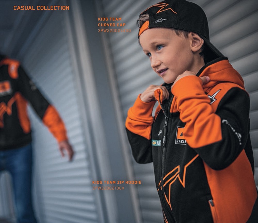 Sudadera Ni o KTM Kids Racing Team Zip Hoodie 2022 por 63 en